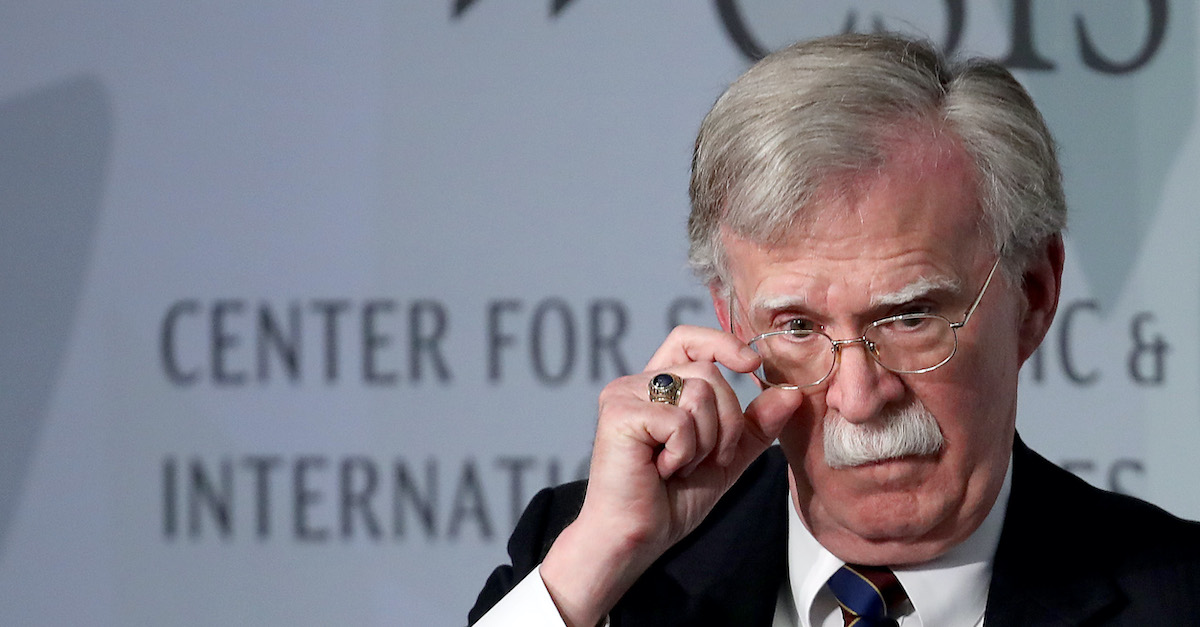 John Bolton May Have Teed Up Another Excuse Not to Testify at Impeachment Trial