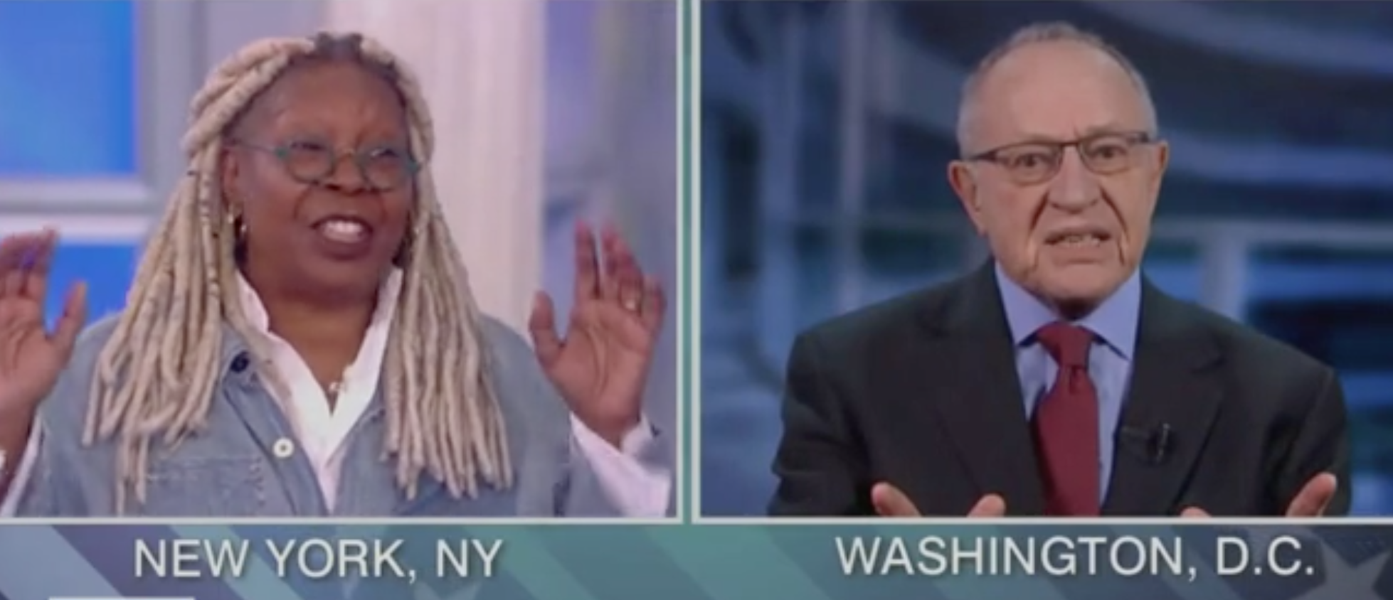 ‘I’m Cutting You Off’: Whoopi Goldberg Mocks And Interrupts Alan Dershowitz, Then Accuses Him Of Disrespect