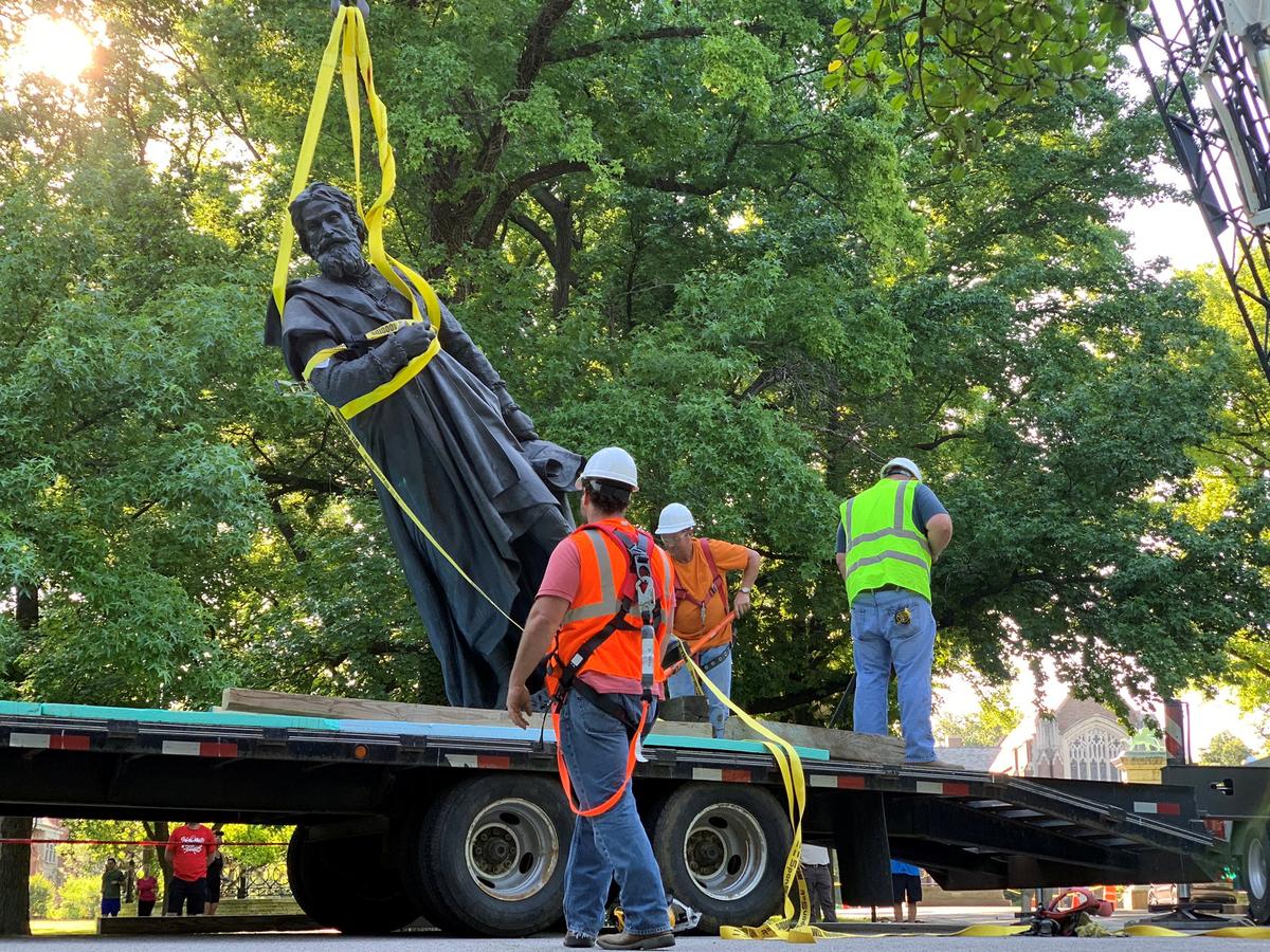 St. Louis removes Columbus statue, latest monument after racial protests