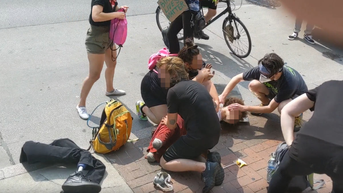 Police Tried to Take a Protesters Prosthetic Legs After Macing Him, Witnesses Say