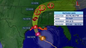 Laura Approaches Major Hurricane Status