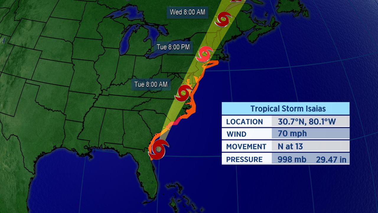 Tropical Storm, Hurricane Warnings Issued for the East Coast