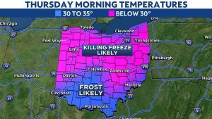 Ohio Bracing For Late April Cold, Snow