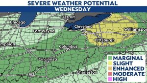 Storms Wednesday Night into Thursday