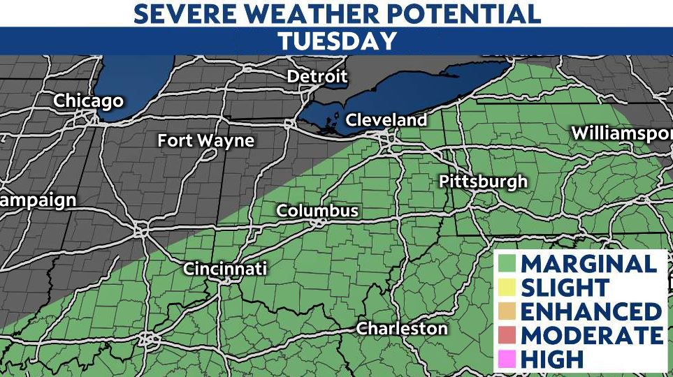 Additional storm chances through tonight