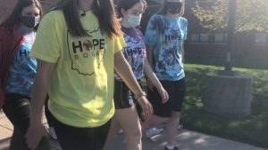 Students walk for suicide and mental health awareness