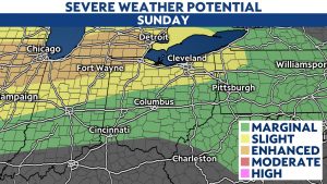 More storms threaten Ohio Sunday and Monday