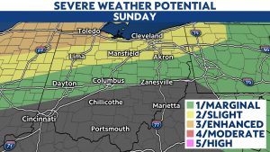 Scattered severe weather threat continues through Monday