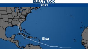 Elsa brought heavy rain and gusty winds across the eastern U.S.