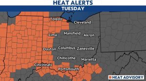 Heat advisories through this evening