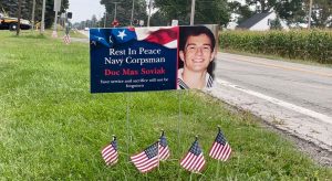 Community gathers to honor life of Ohio Navy Corpsman Maxton Soviak
