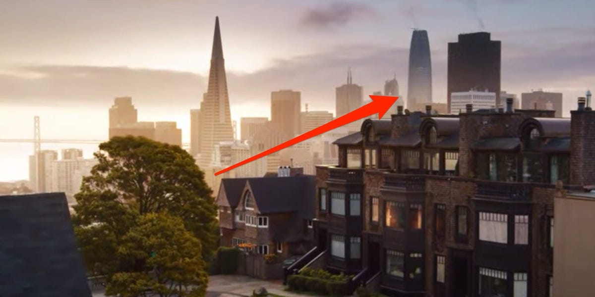 San Franciscos massive Salesforce Tower, the citys tallest building, stars in the new Matrix movie
