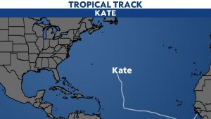 Kate was an uneventful storm in the open Atlantic