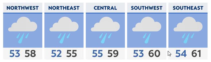 Rain arrives in Ohio; will spread statewide tonight