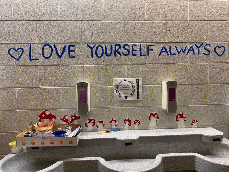 Middle school students use art to inspire peers with positive messages