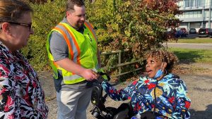 Sidewalks installed after women in wheelchairs advocate for safety