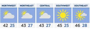 Another dry, but chilly Tuesday morning