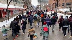 Hundreds march in Cincinnati to honor MLK