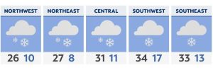 Read more about the article Snow continues into this evening