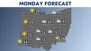Sunny, but cold start to the first week of new year