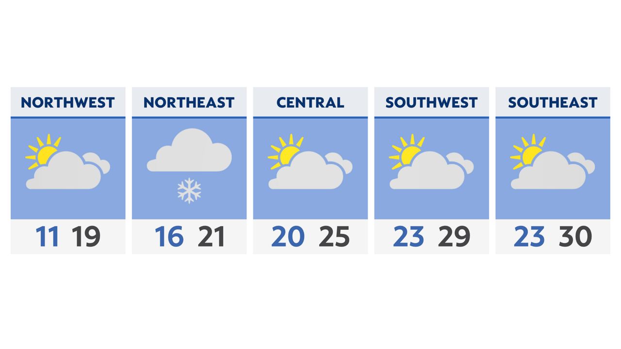 A slow go for your Friday morning commute with snow showers