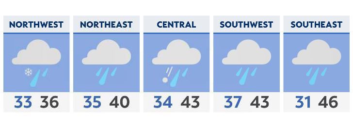 Rain turns to snow overnight, with Winter Storm impacts Wednesday