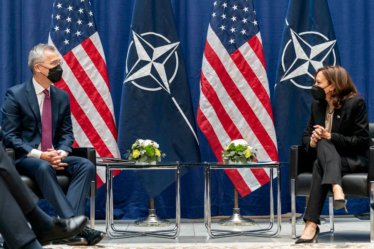 VP Harris reaffirms U.S. commitment to NATO, warns of severe consequence if Russia invades Ukraine