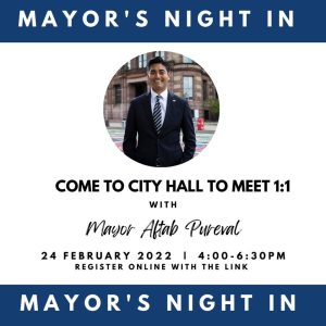 Mayors Night In: Residents can register for 10-minute meetings with Mayor Pureval