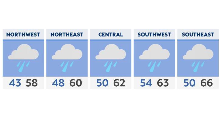 Tracking Tuesday rain across Ohio