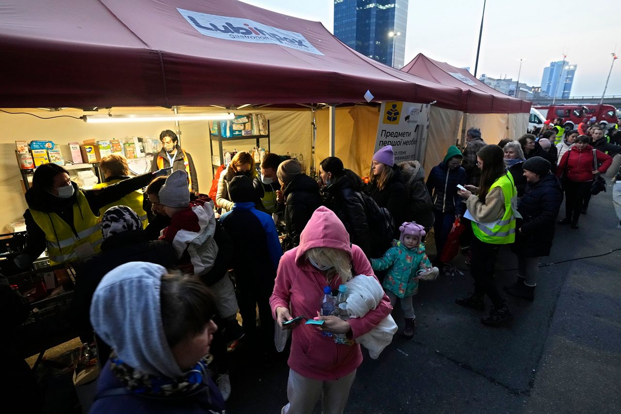 ‘The help given is remarkable’: Inside the Poland train station that’s become a hub for Ukrainian refugees