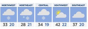 Snow continues Sunday