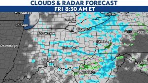 Some snow Friday morning before temperatures rebound this weekend