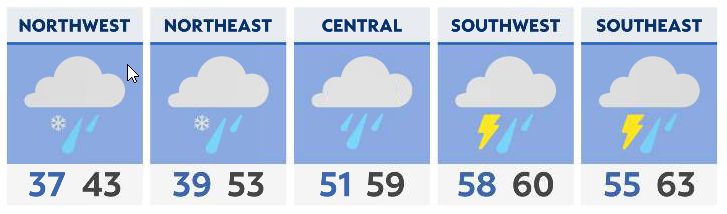 Storms, heavy rain likely overnight into Monday