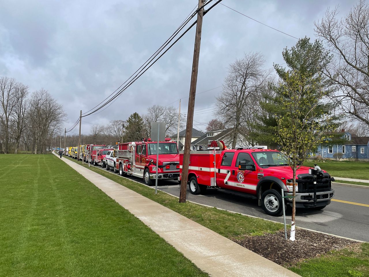 Law enforcement officials from across Ohio attend officers funeral