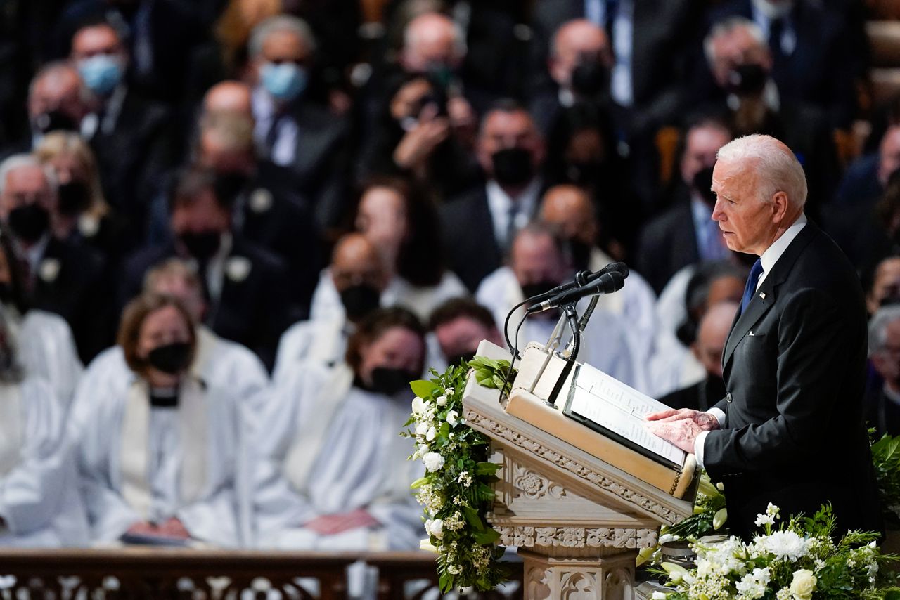 Her story was Americas story: Madeleine Albright honored by Biden, Clintons at Washington funeral