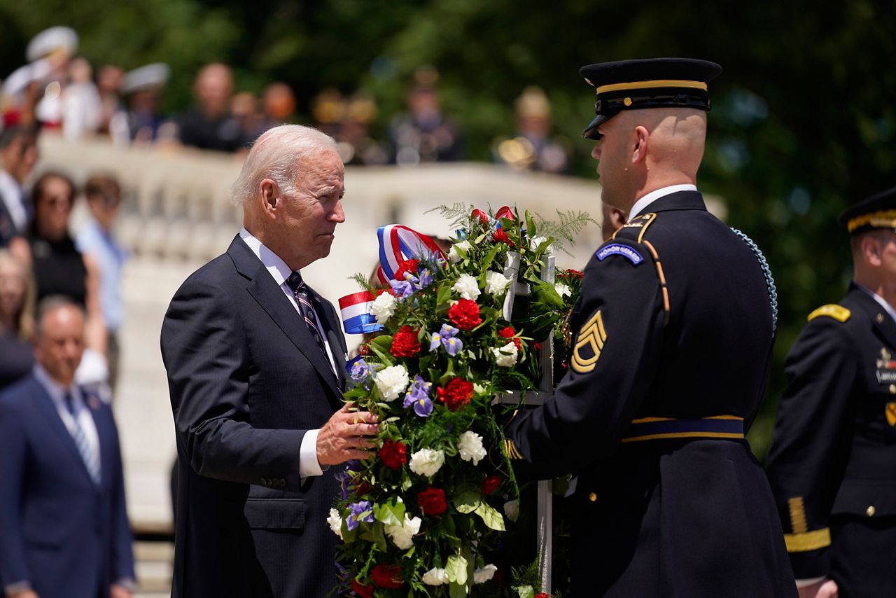 ‘We are free because they were brave’: Biden honors fallen service members on Memorial Day