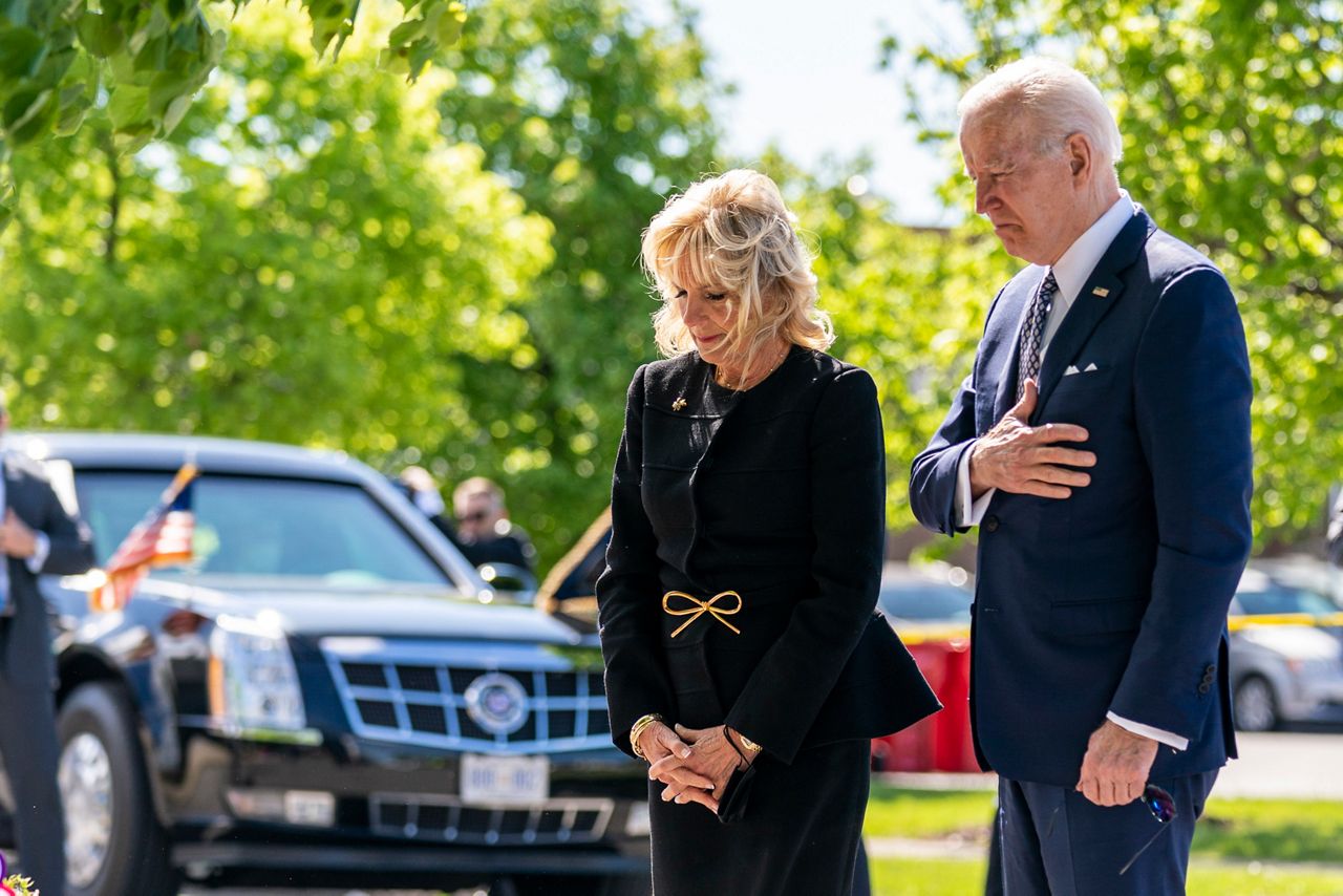 Biden calls white supremacy a poison, mourns Buffalo shooting victims