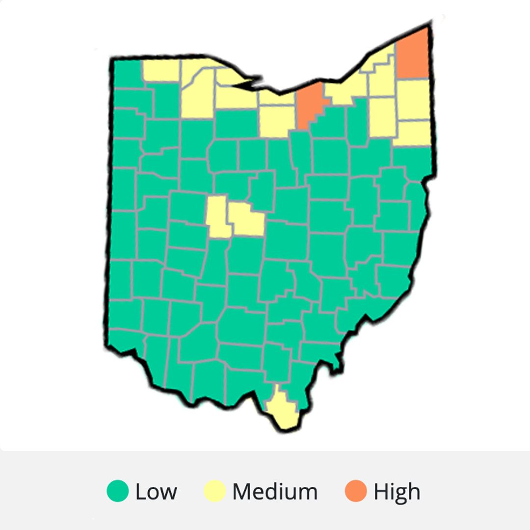 COVID-19 hospitalizations rise in Ohio, 18 counties no longer green