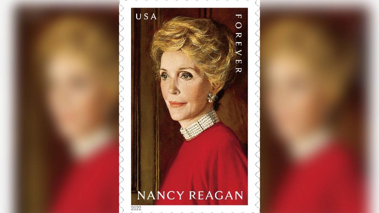 First lady, USPS unveil new stamp honoring Nancy Reagan