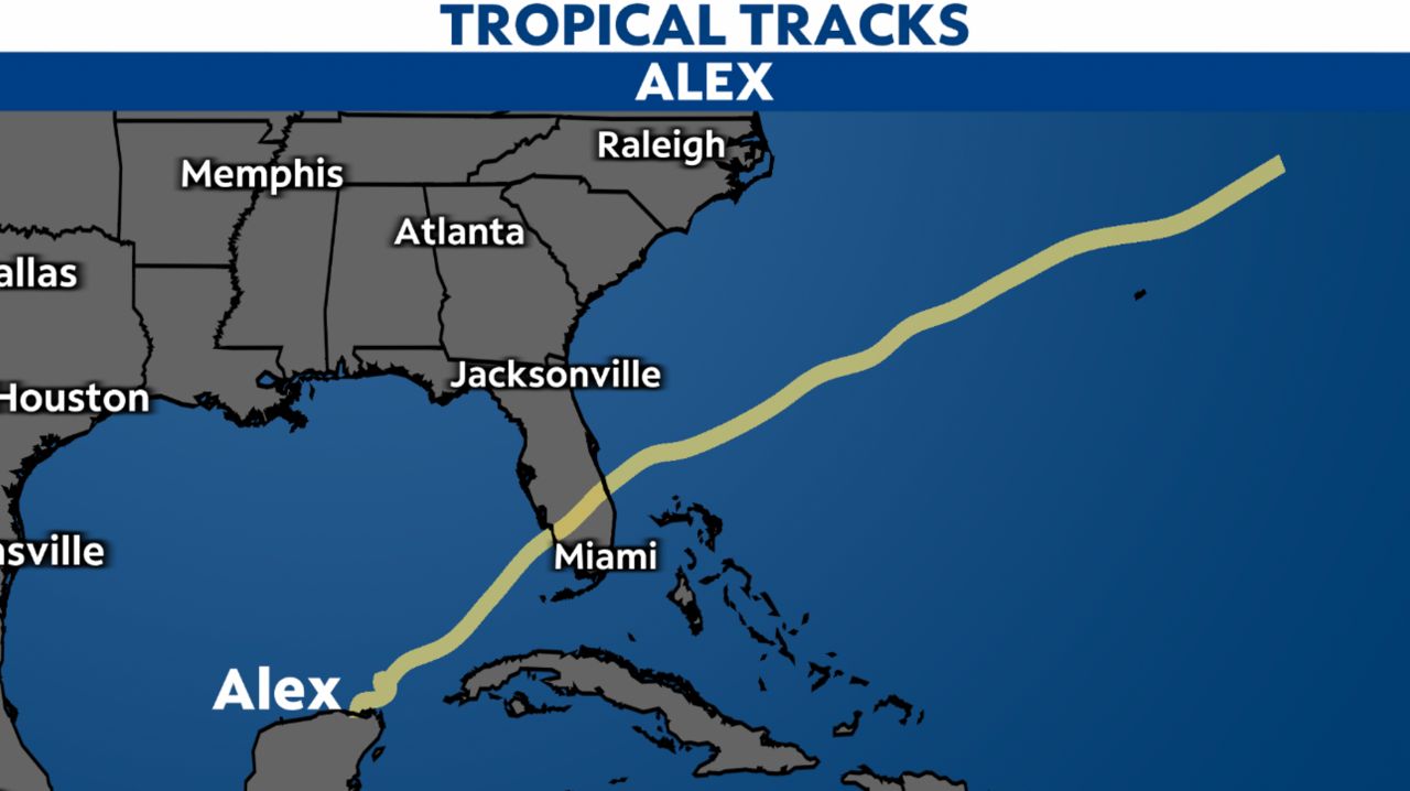 Alex brought flooding rains before becoming a tropical storm