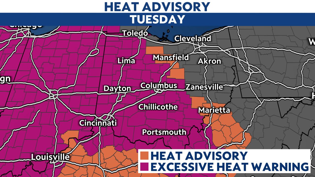 Prepare for near-record heat for the next two days