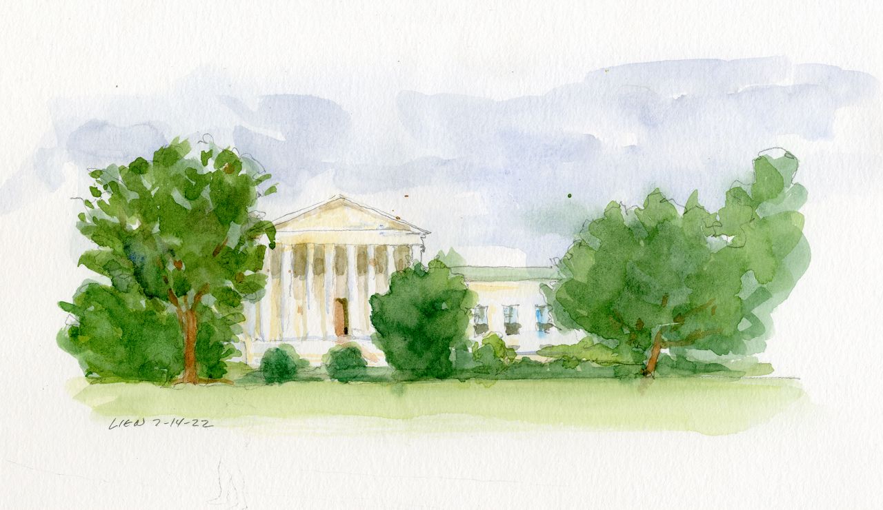 Longtime Supreme Court sketch artist hangs up his brushes