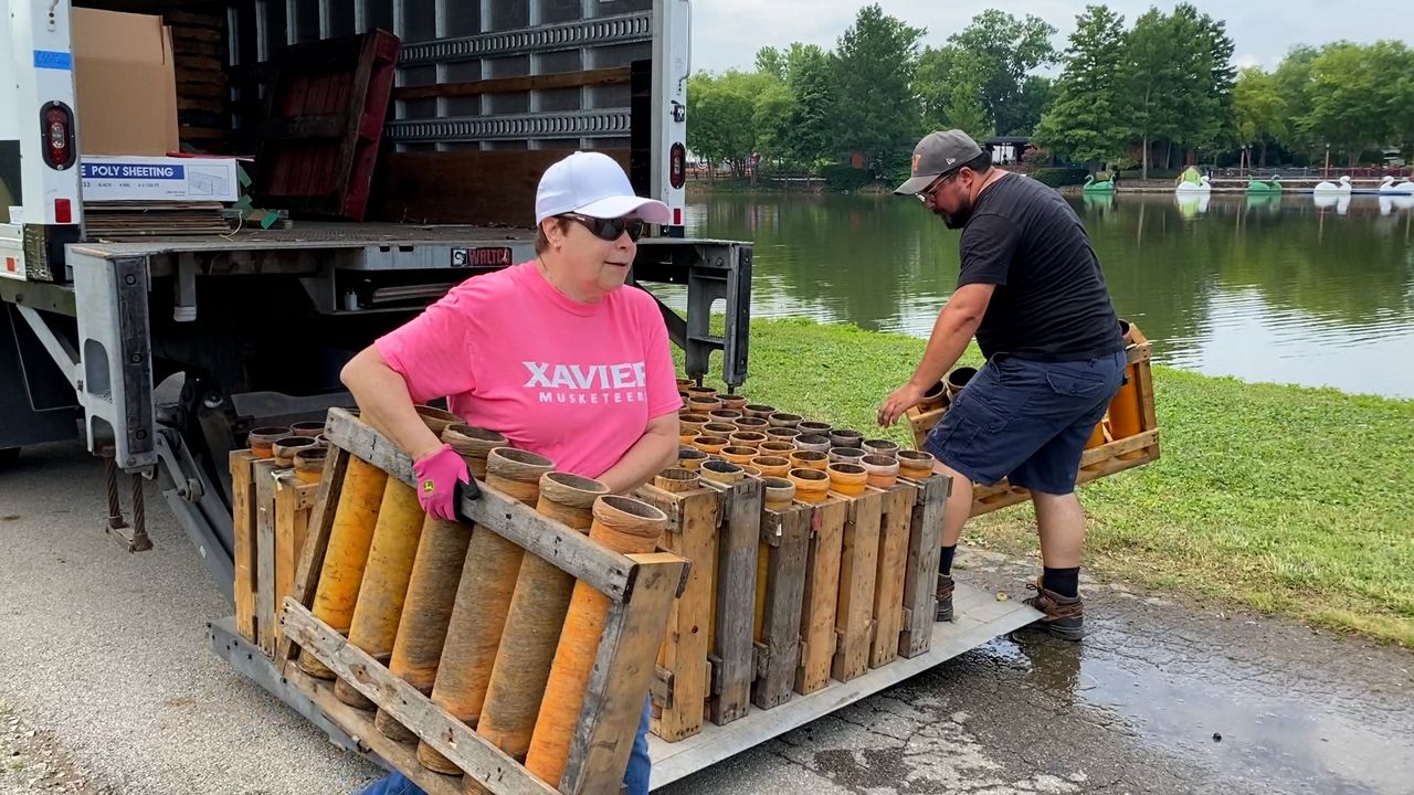 What it takes to build a fireworks display on Independence Day