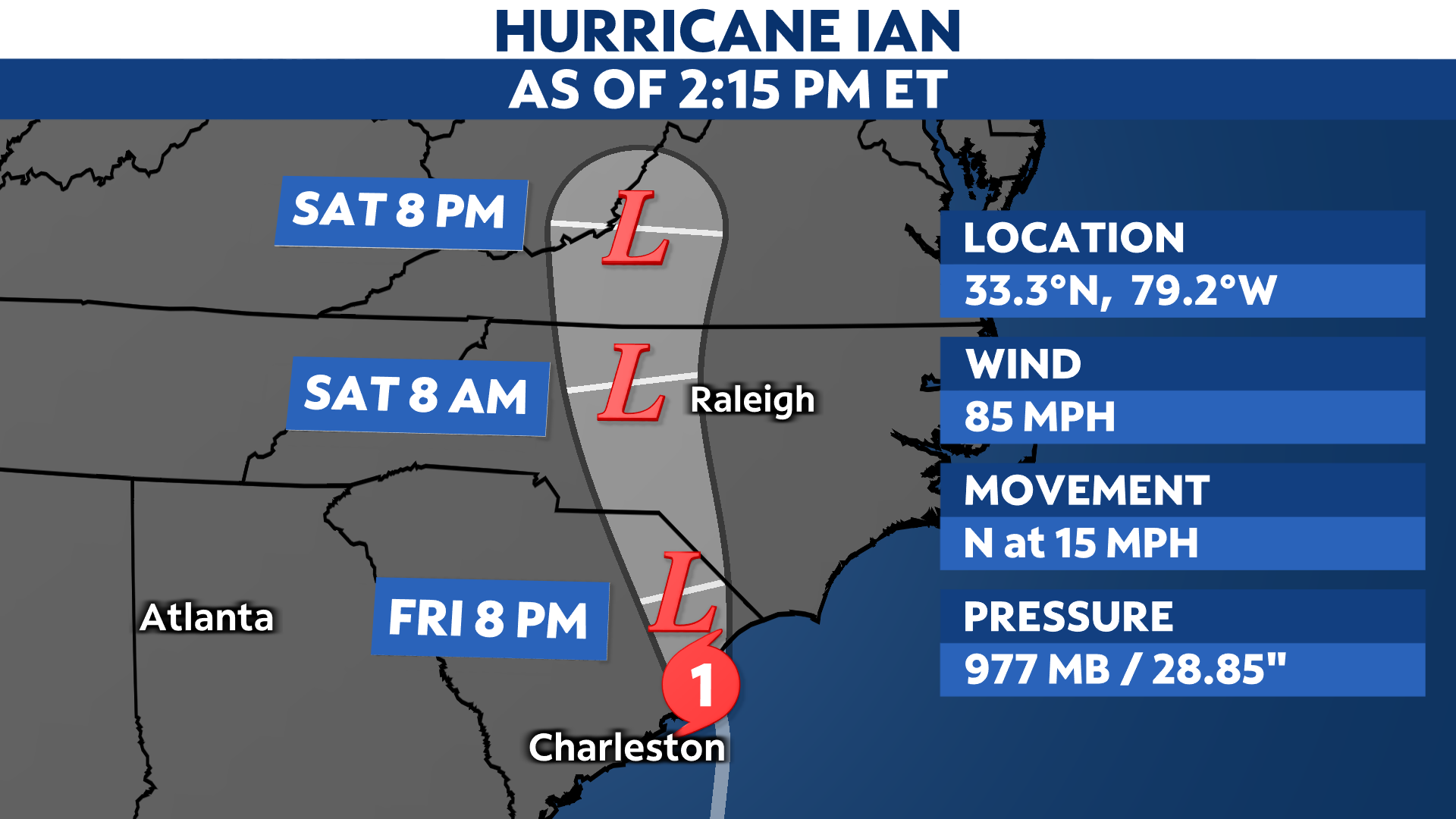 Hurricane Ian makes landfall in South Carolina