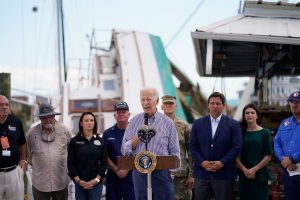 Completely lockstep: Biden surveys Hurricane Ian damage in Fort Myers alongside DeSantis