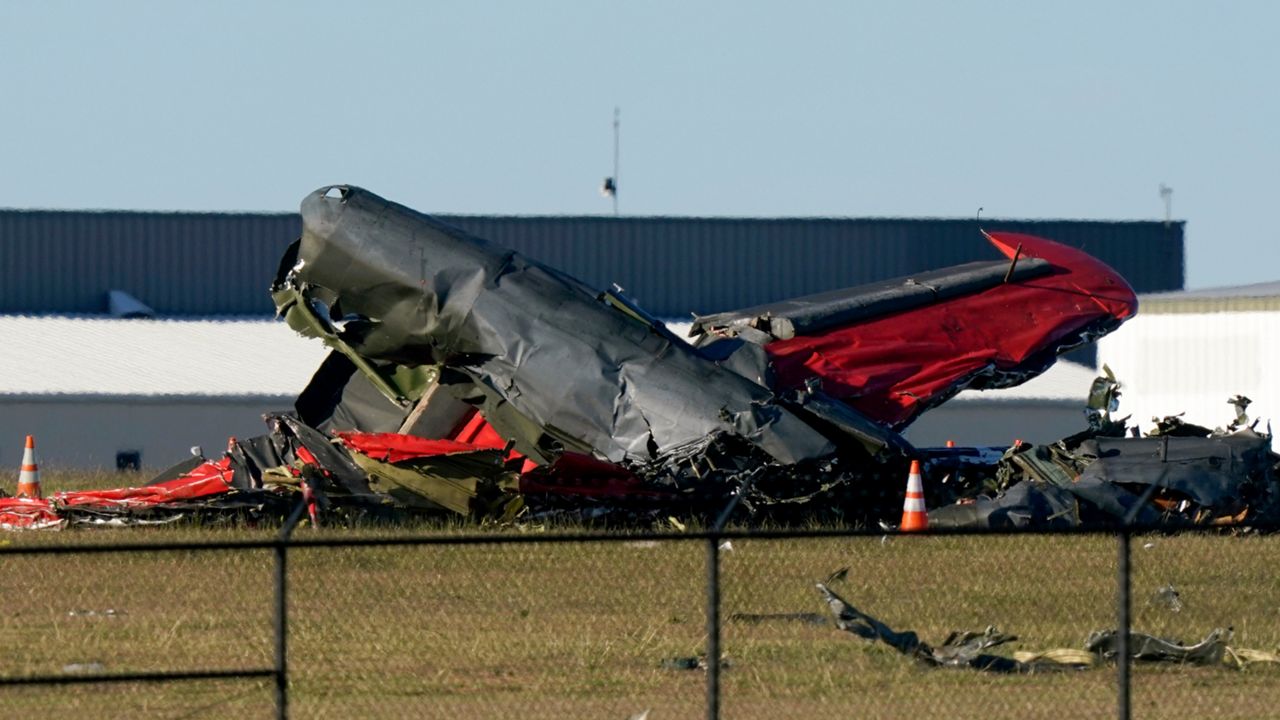 Two aircraft collide during Veterans Day air show in Dallas