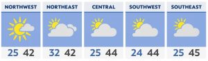 Read more about the article Very chilly temperatures by Monday morning