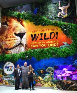 Akron Zoo, Akron-Canton Airport partner on multimedia zoo animal and habitat displays at airport