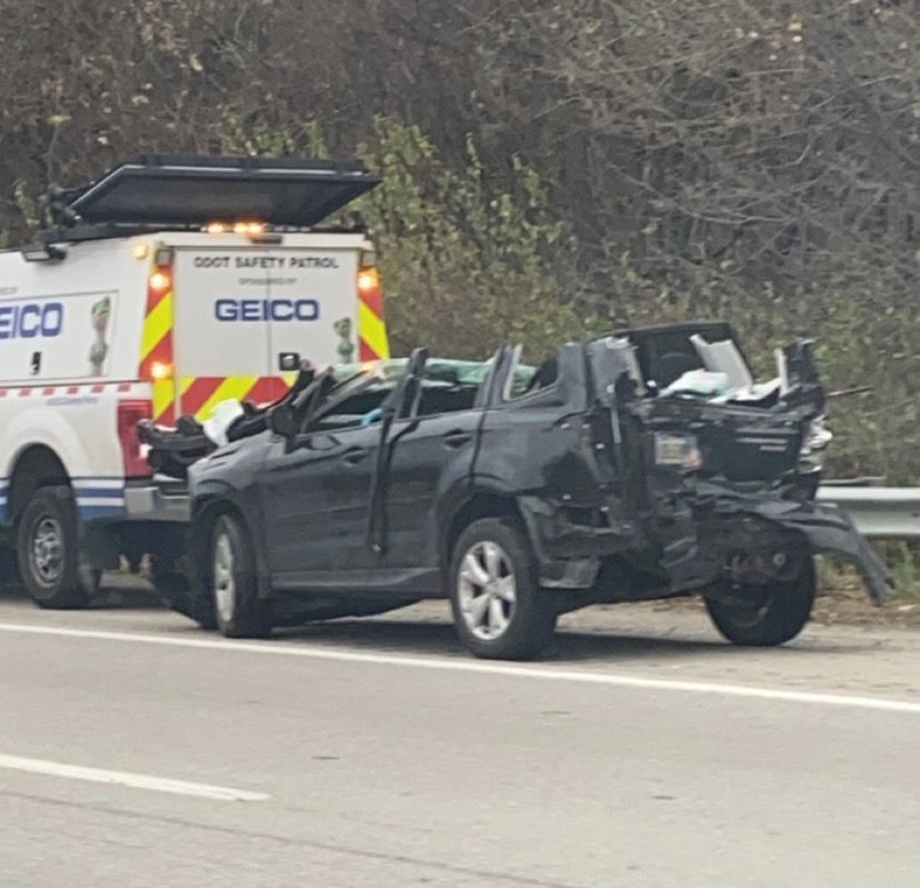 Crash closes I-270 westbound at US-23