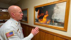 Read more about the article Residents kept out as air checked near derailed Ohio train